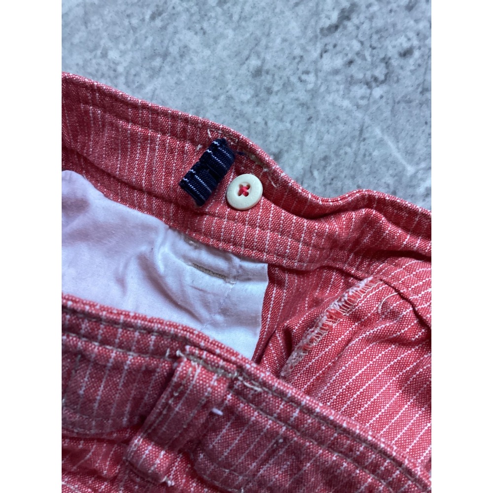 Mini Boden Girls Red White Pinstripe Heart Pocket Shorts Size 9Y 32467 - Picture 4 of 6